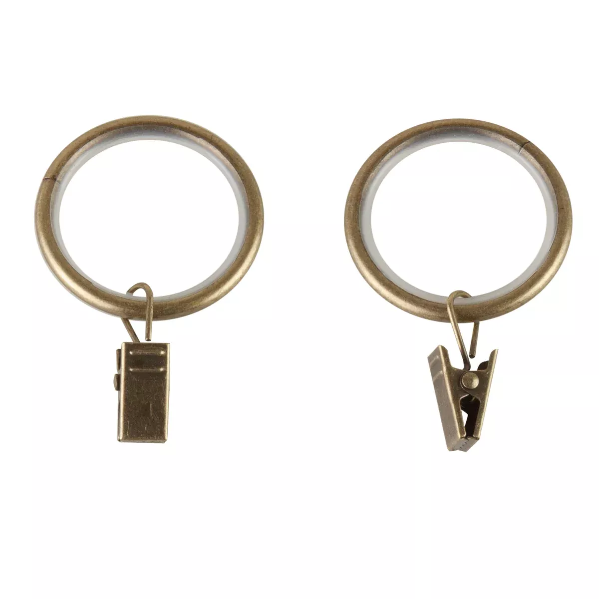 1-1/4" Noise-Canceling Curtain Rings w/Clip (Set of 10)
