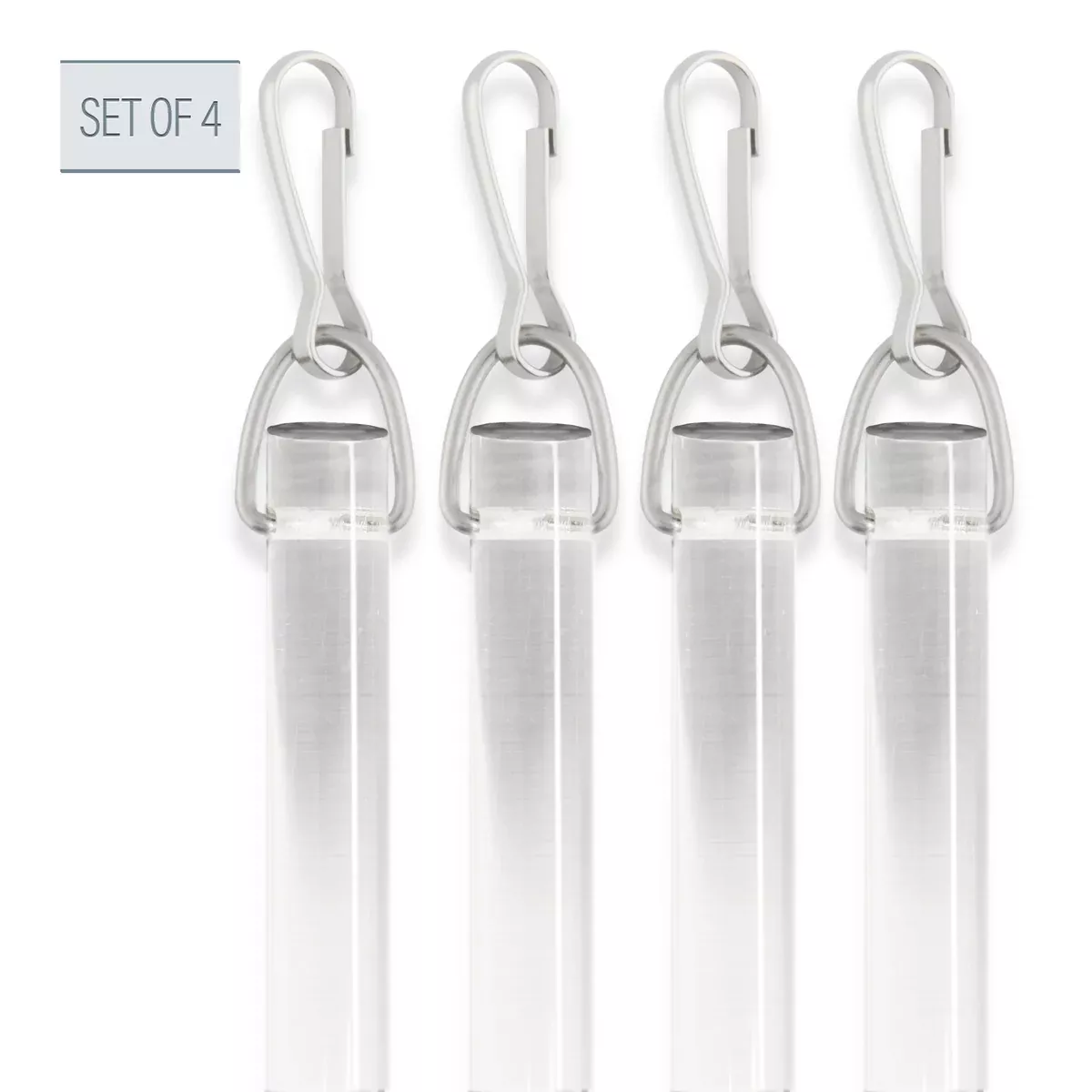 1/2" Smooth Clear PVC Baton with Metal Snap - 4 PC 1 review