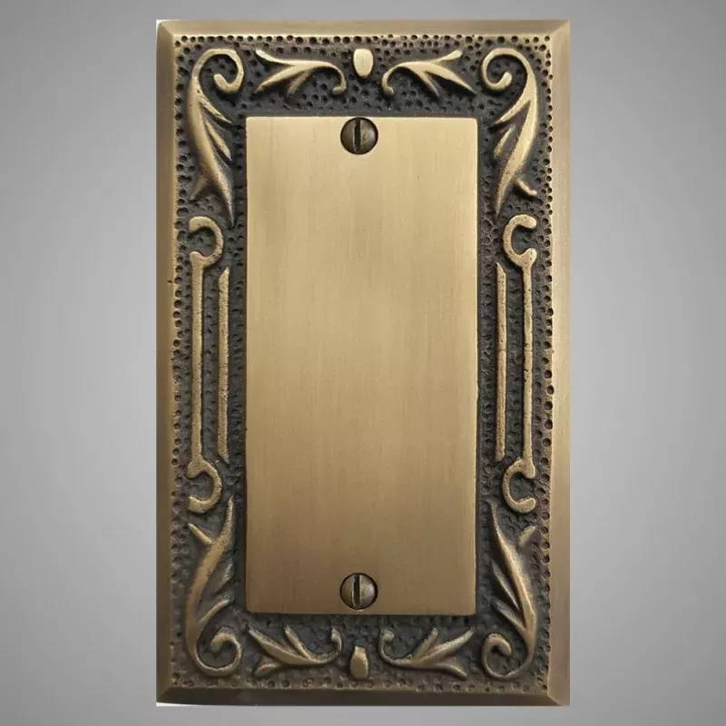 1 Blank Wall Plate - Floral Design