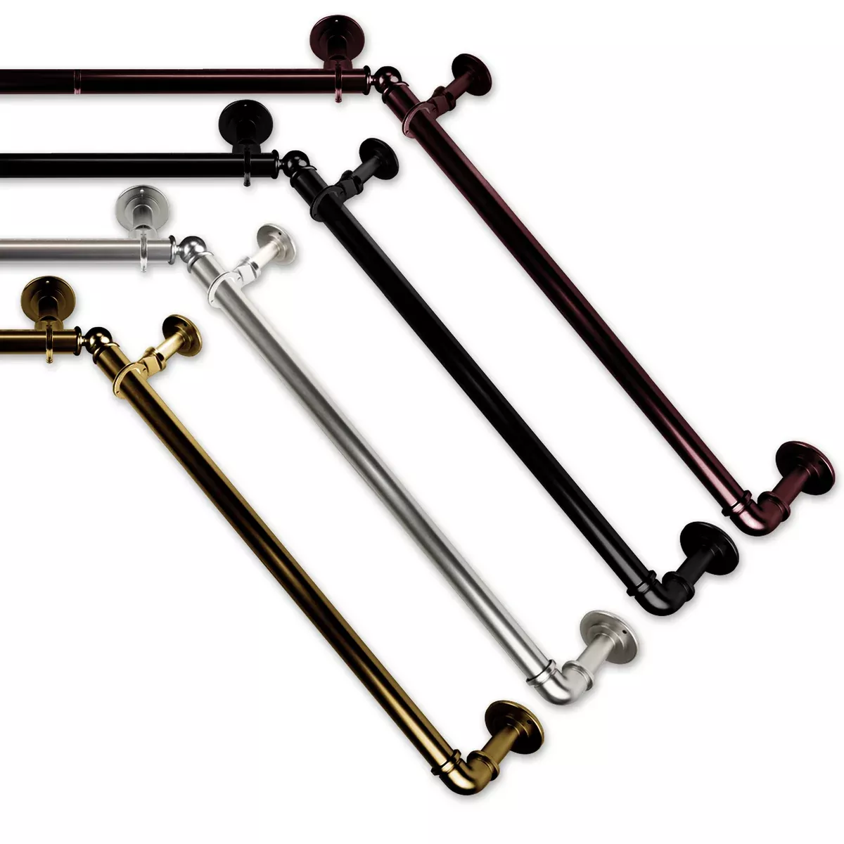 1" Pipe Bay Curtain Rod No reviews