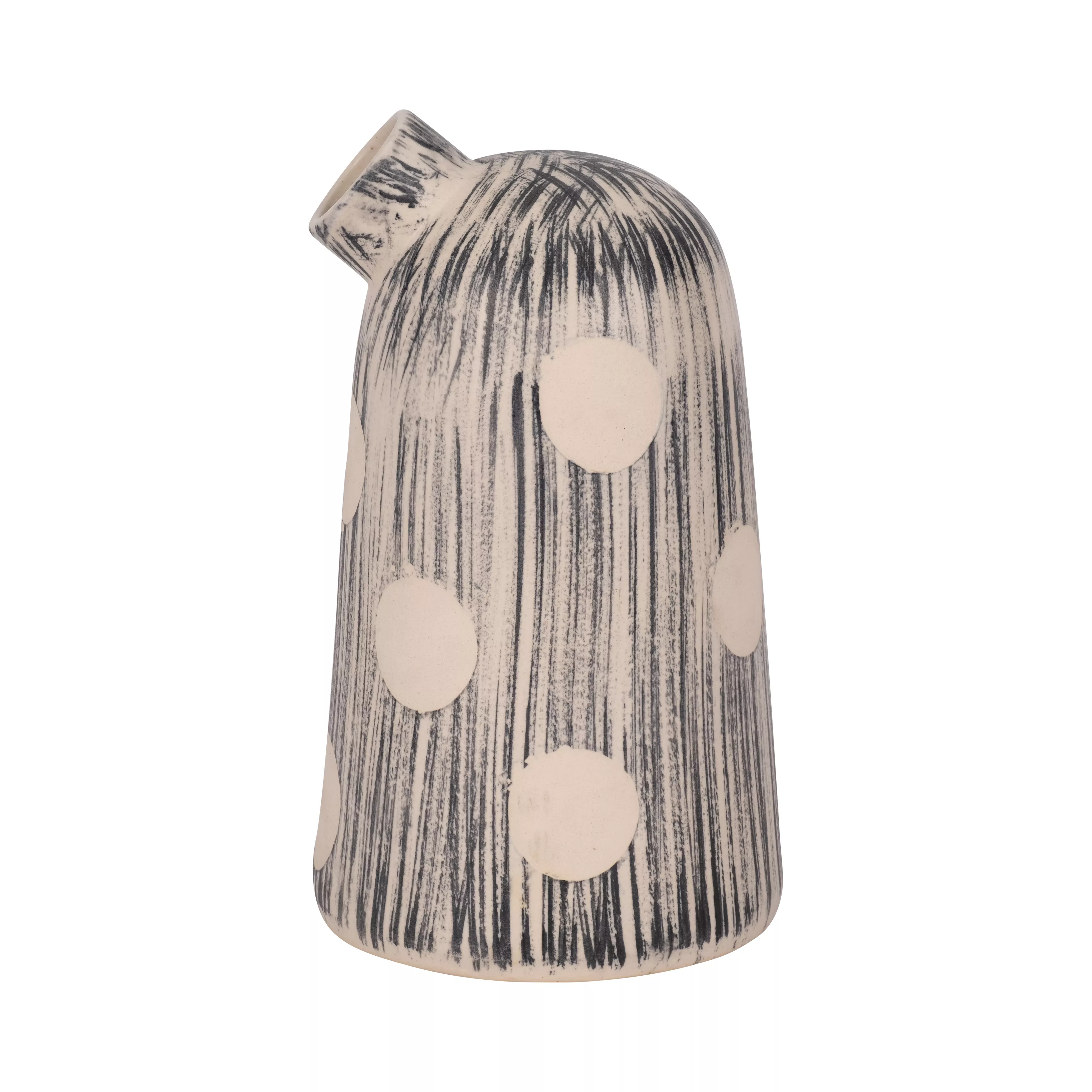 11" Striped Polka Dot Vase