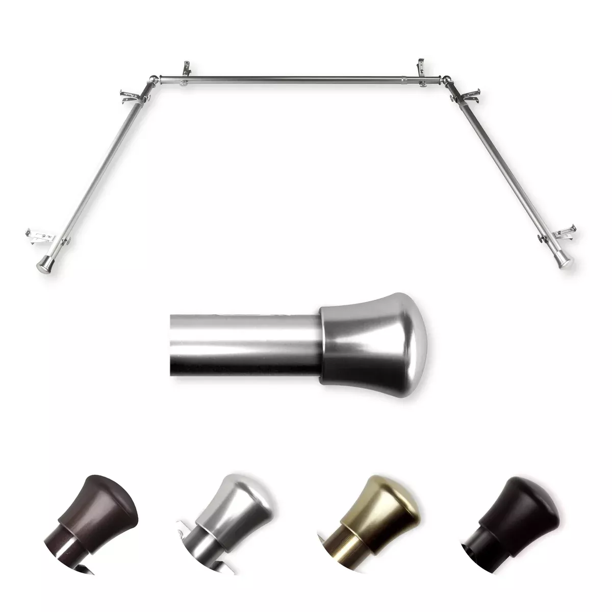 13/16" Single Bay Curtain Rod