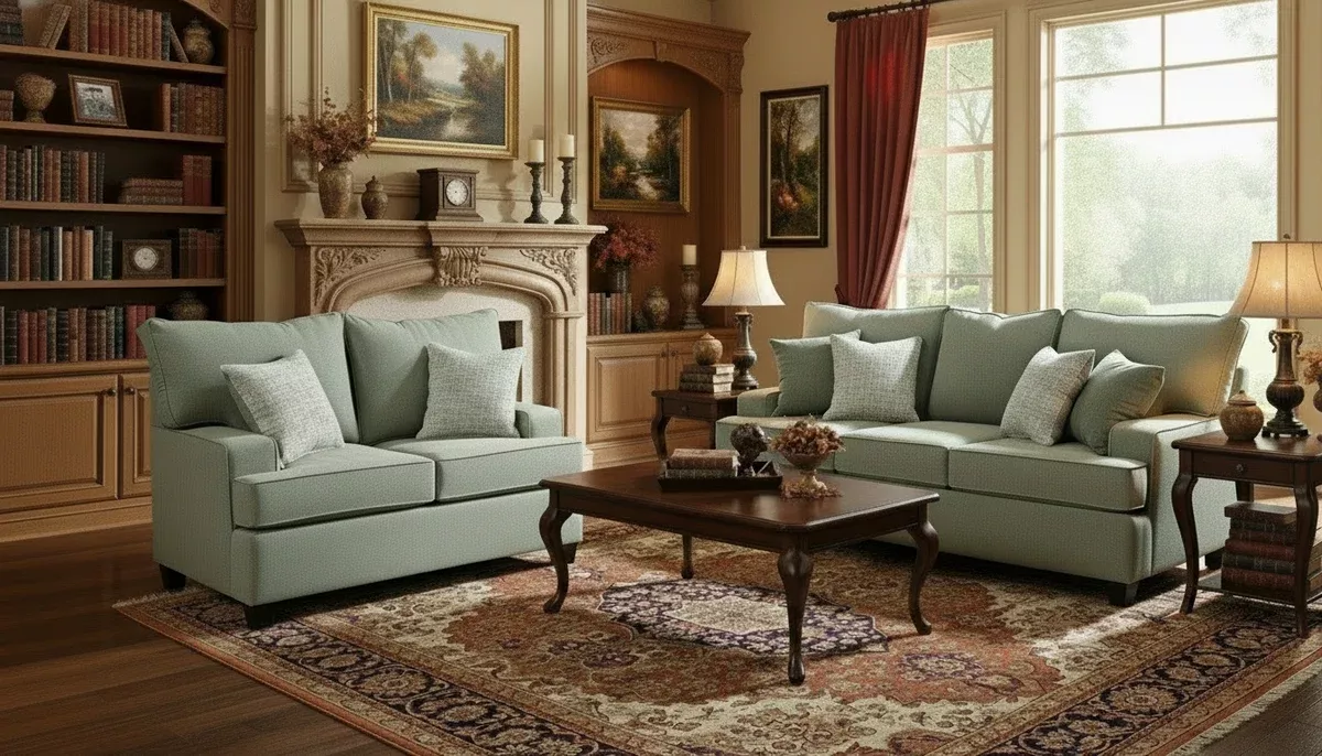 1935 Sofa and Love Seat Set by L&A