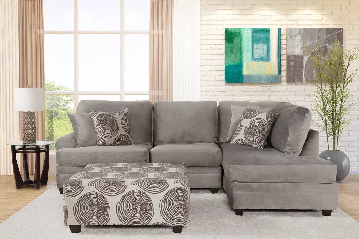 2240 Champion 2 Pc Sectional with Chaise - 2 Color Options