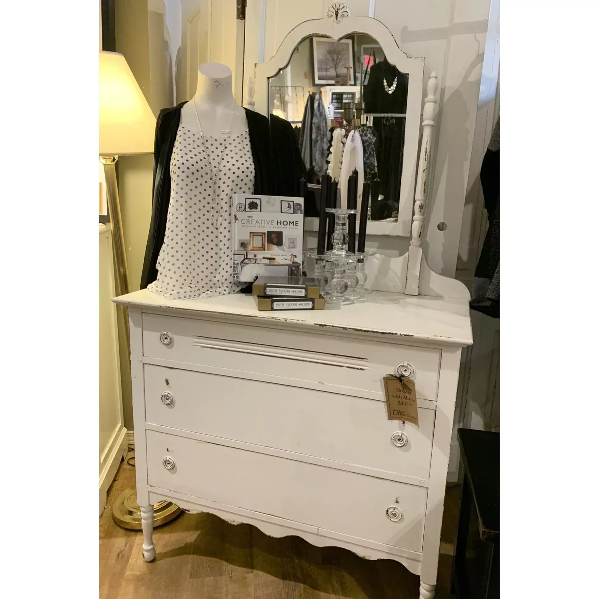 3 Drawer Dresser with Mirror