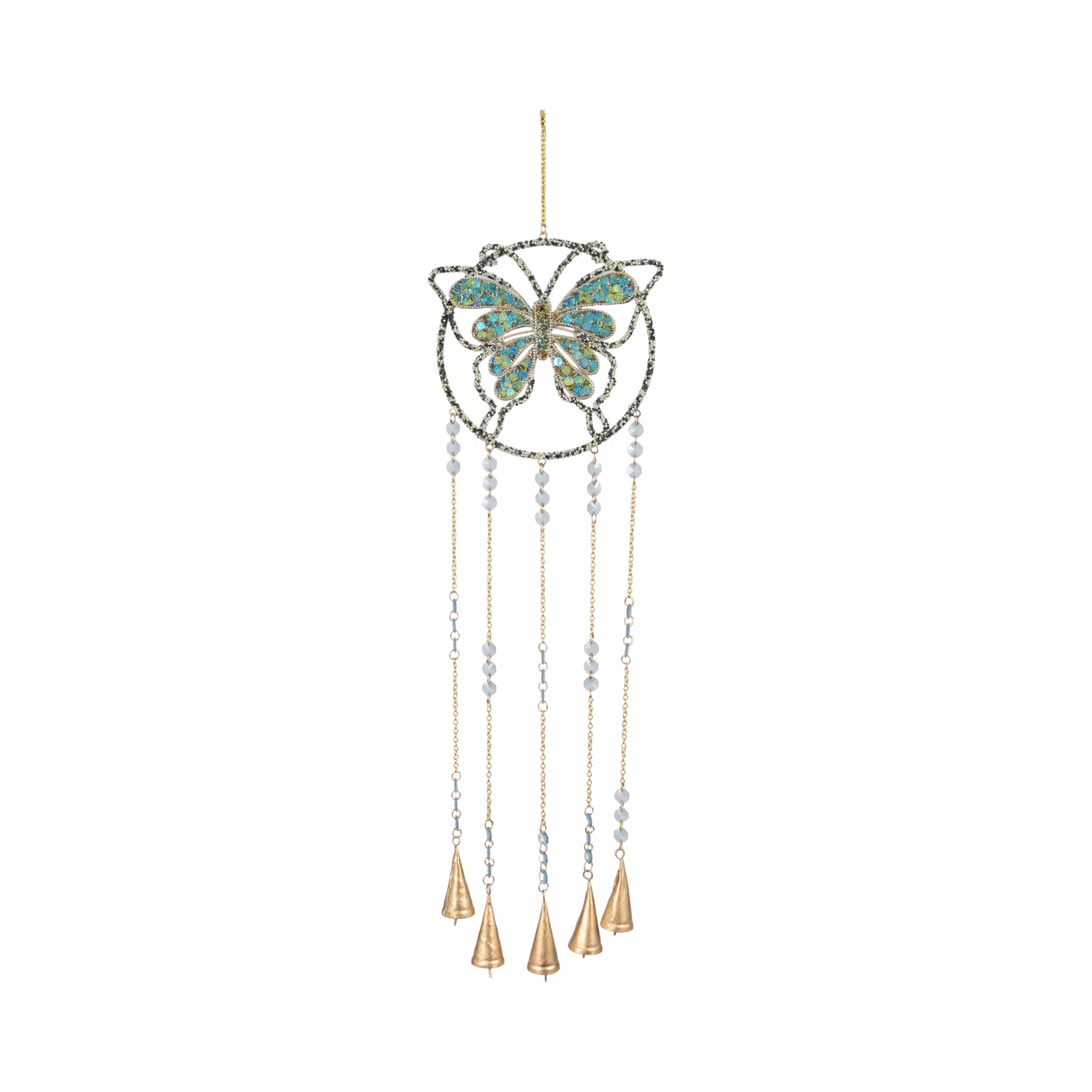 30" Mosaic Butterfly W/Bells
