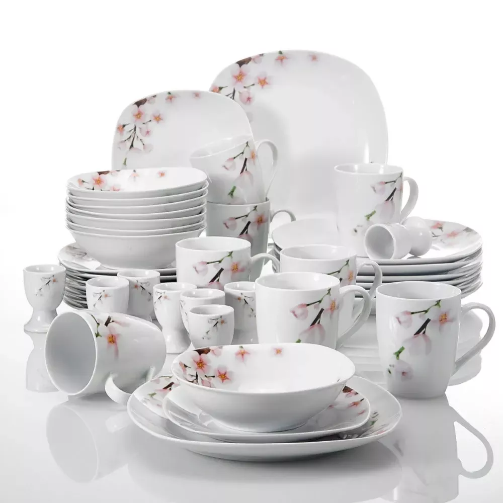 40-Piece Porcelian Ceramic Dinnerware Set