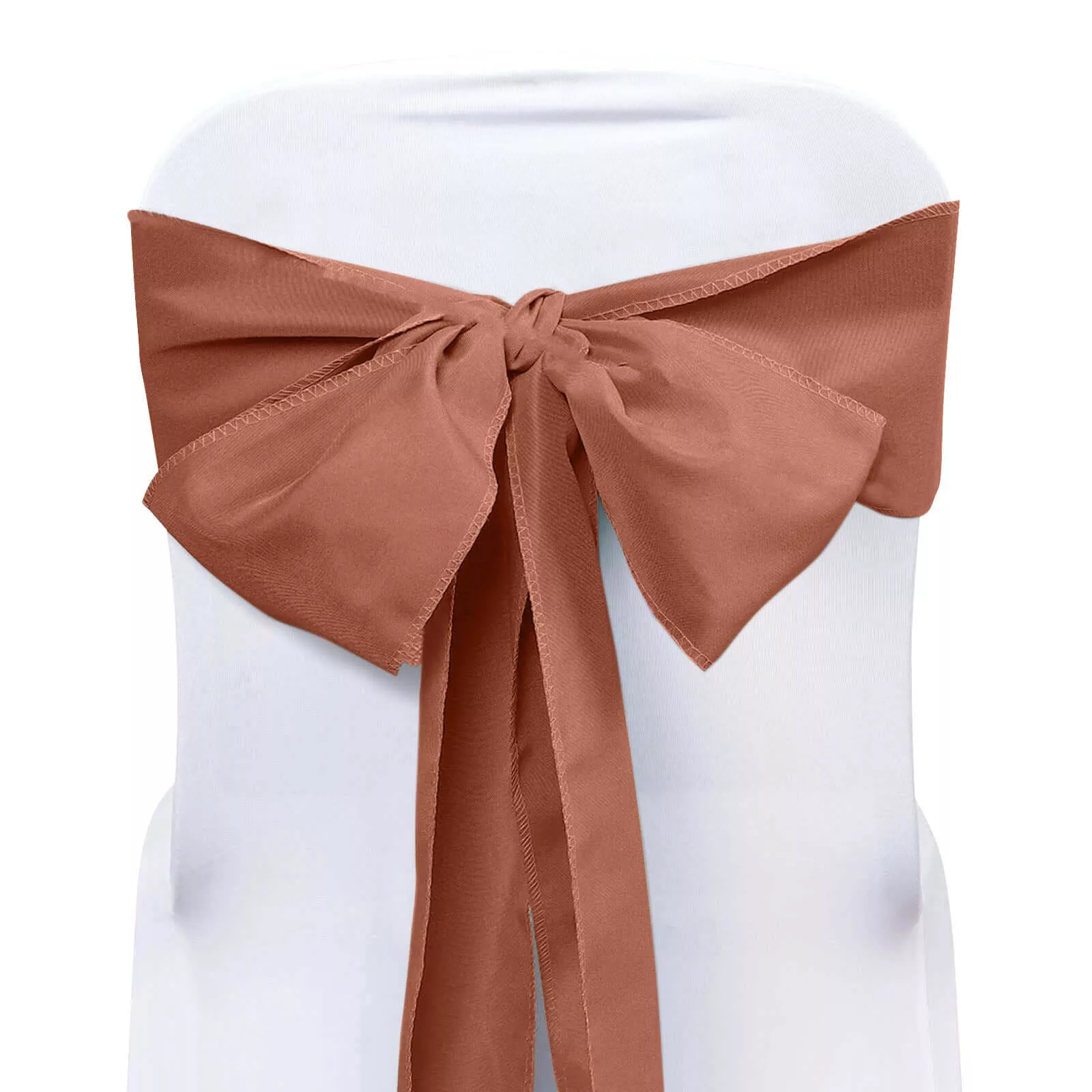 5 Pack Polyester Chair Sashes Terracotta (Rust) 6"x108"