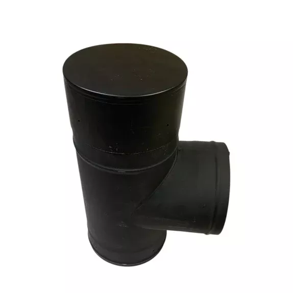 6 in Single Wall Black Tee - Clearance (041626-3)
