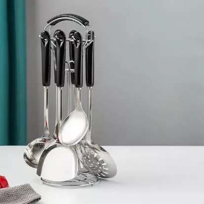 7pc Kitchen Utensil Set in Glossy Color