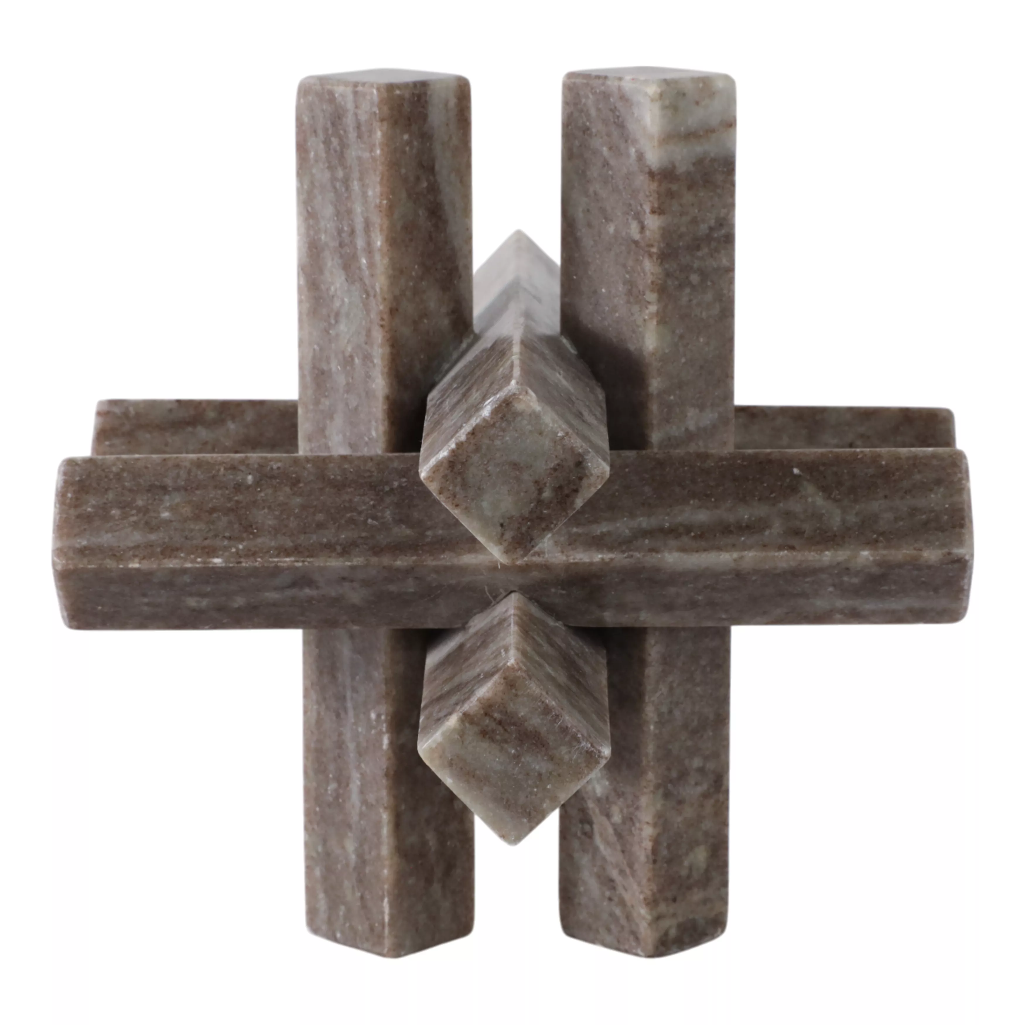 7x7 Marble Geometric Orb Grey