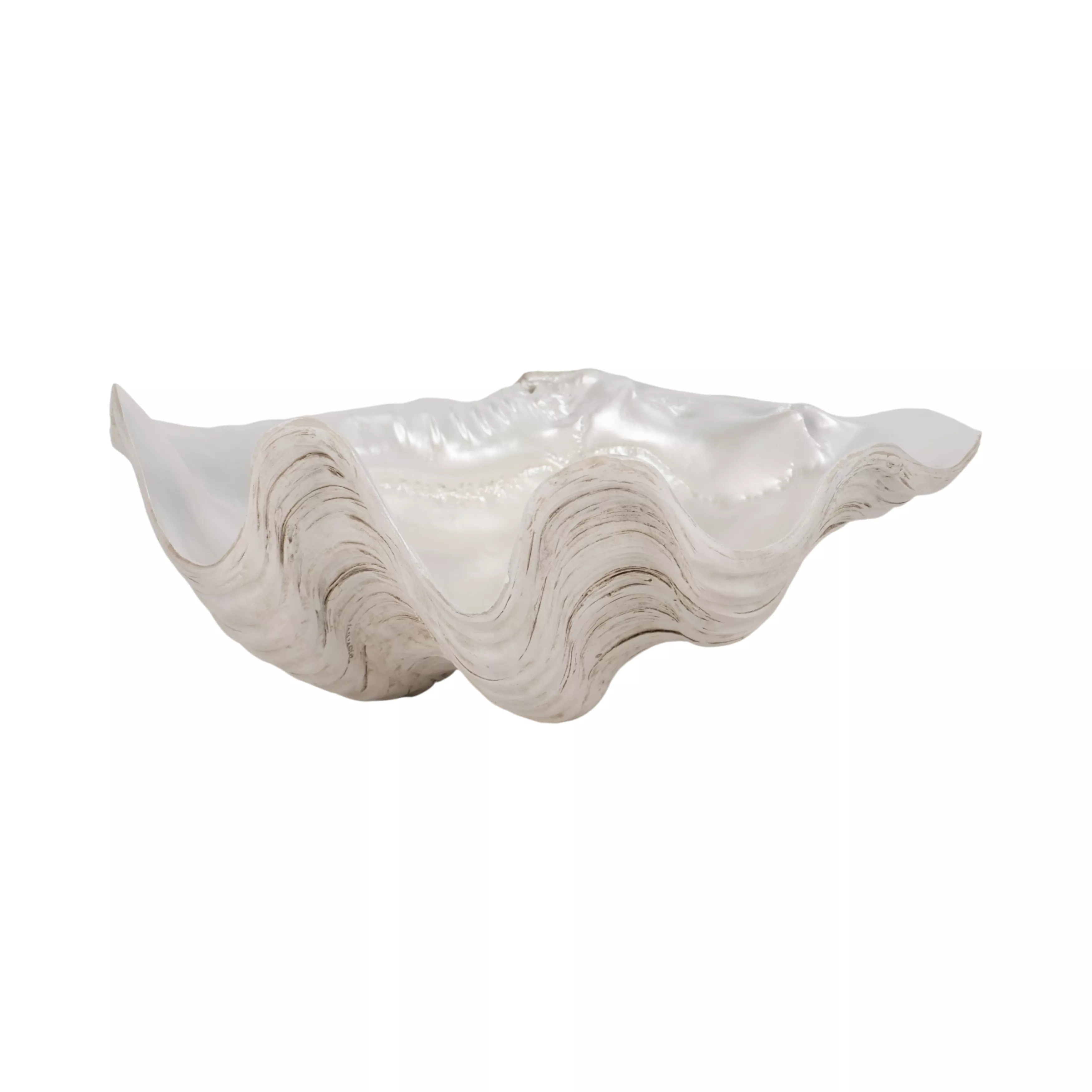 9" Pearlized Shell Bowl, Ivory