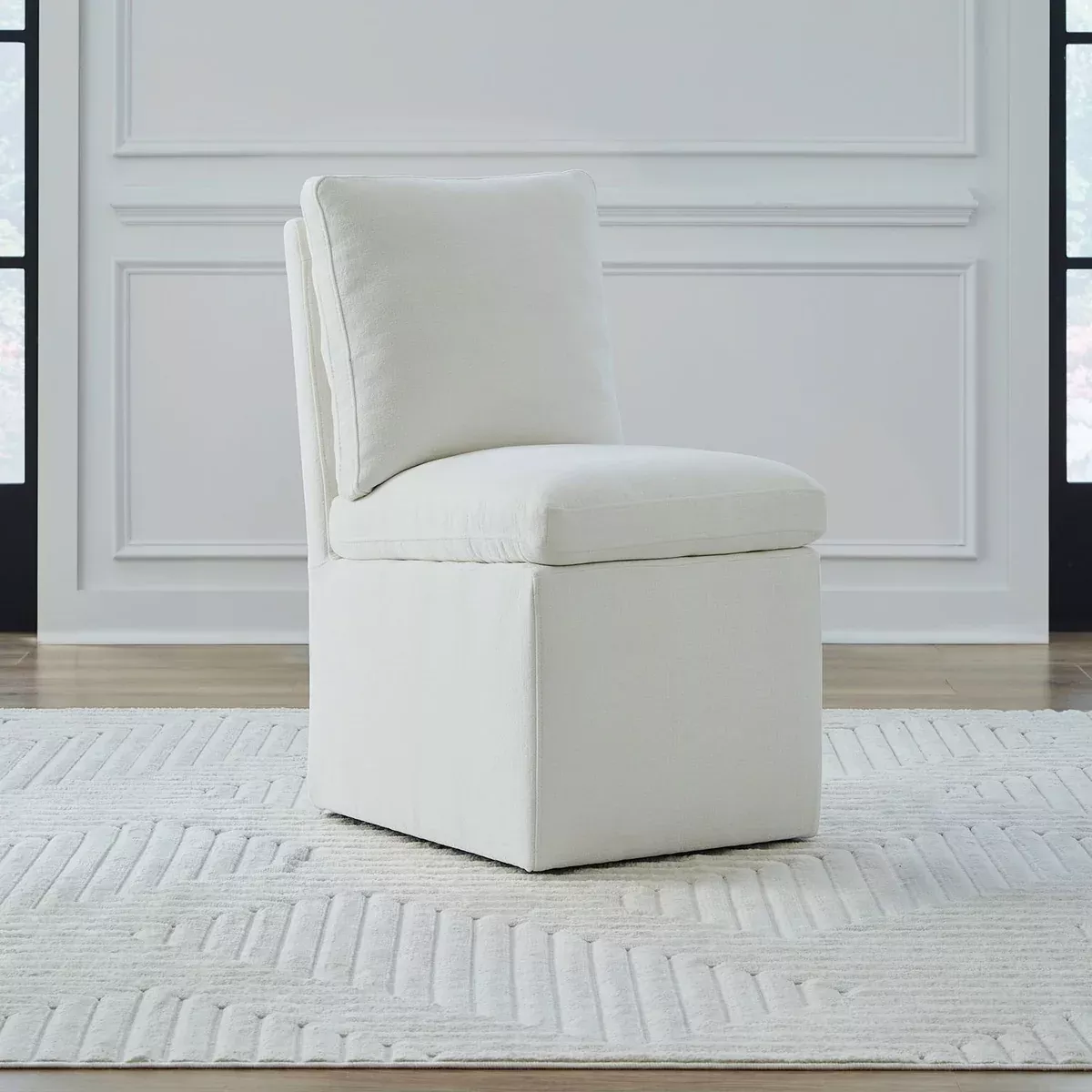 Accent Dining - Accent Dining Chair With Casters