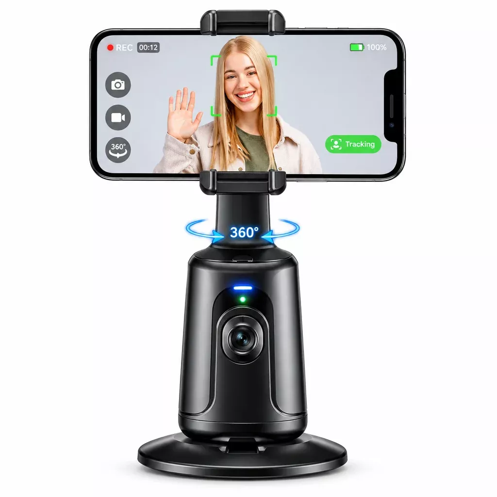 AI Face Tracking Phone Gimbal — Hands-Free 360° Filming Electronics