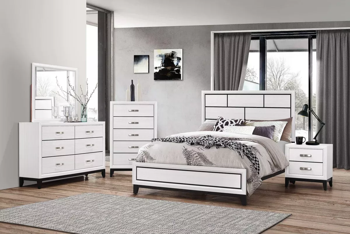Akerson Chalk White Bedroom Suites by Crown Mark