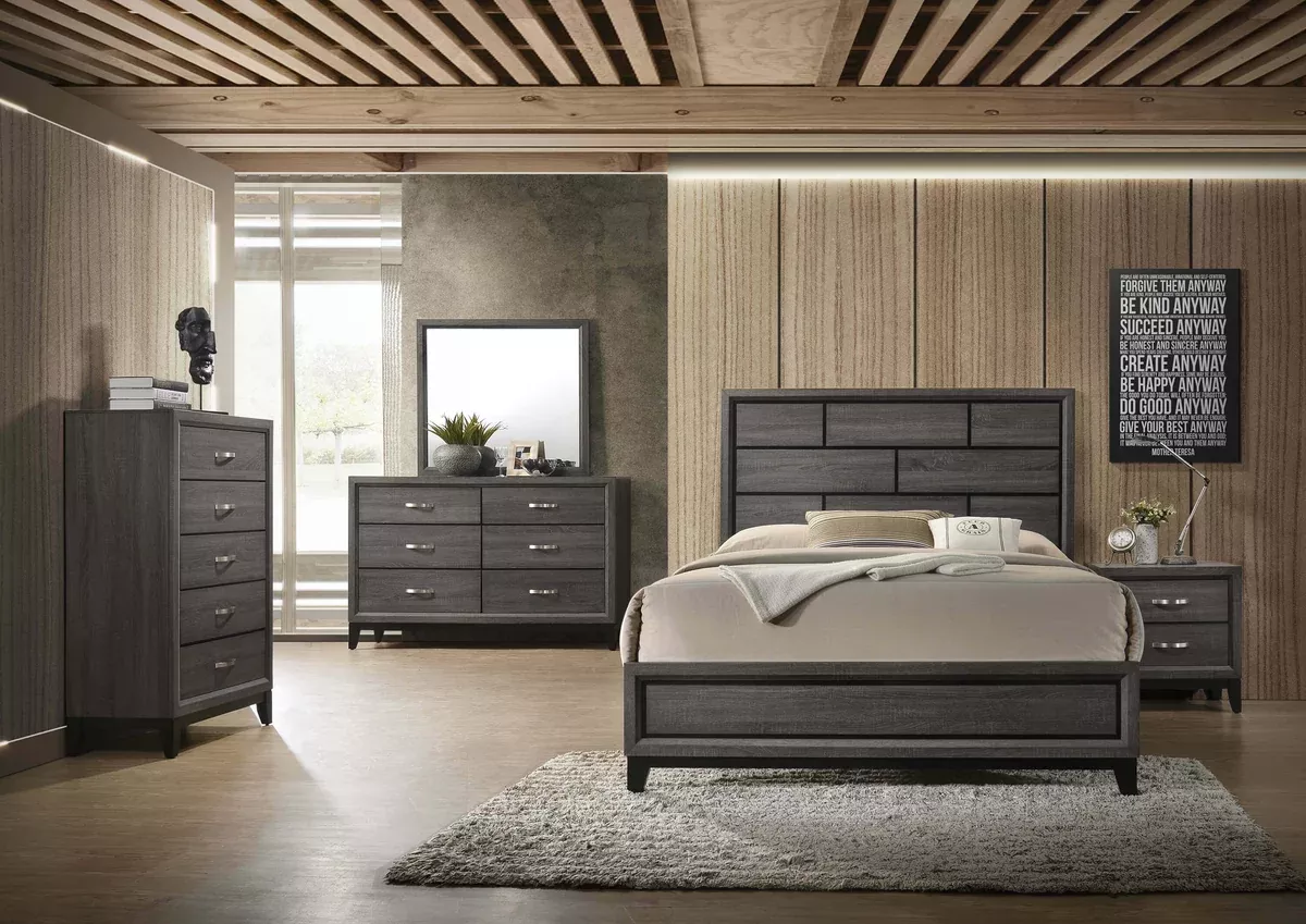 Akerson Gray Bedroom Suites by Crown Mark