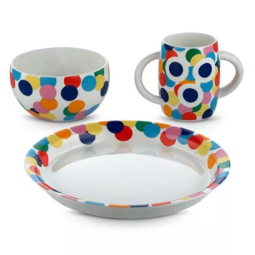Alessini Proust 3-Piece Child's Dinnerware Set by Alessi