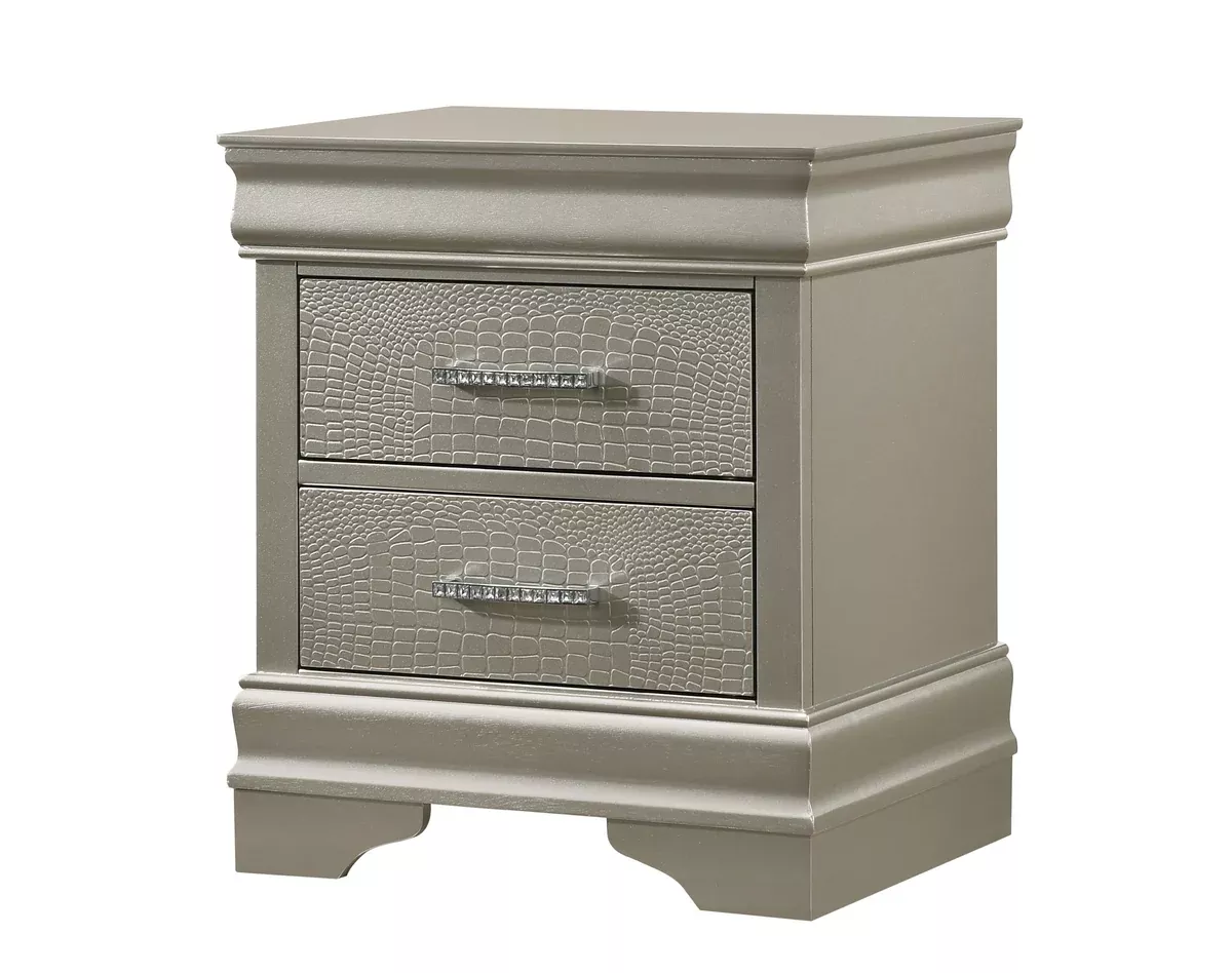 Amalia - Nightstand - Silver