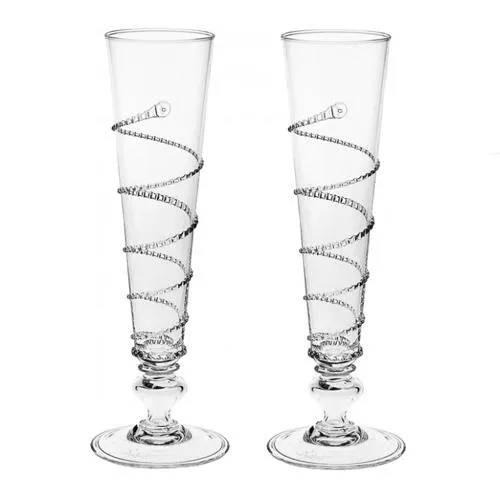Amalia Pair of Flutes by Juliska