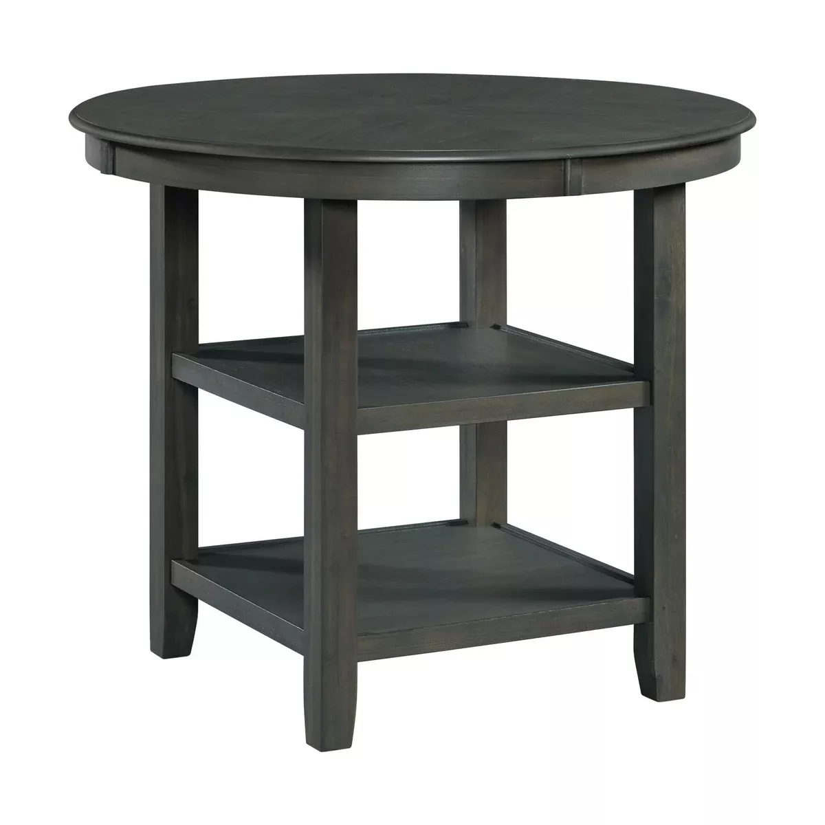 Amherst - Counter Table With Wood Leg - Gray Finish