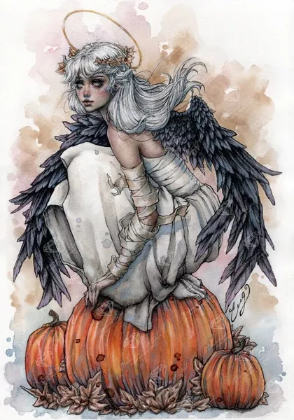 An Angel on Halloween