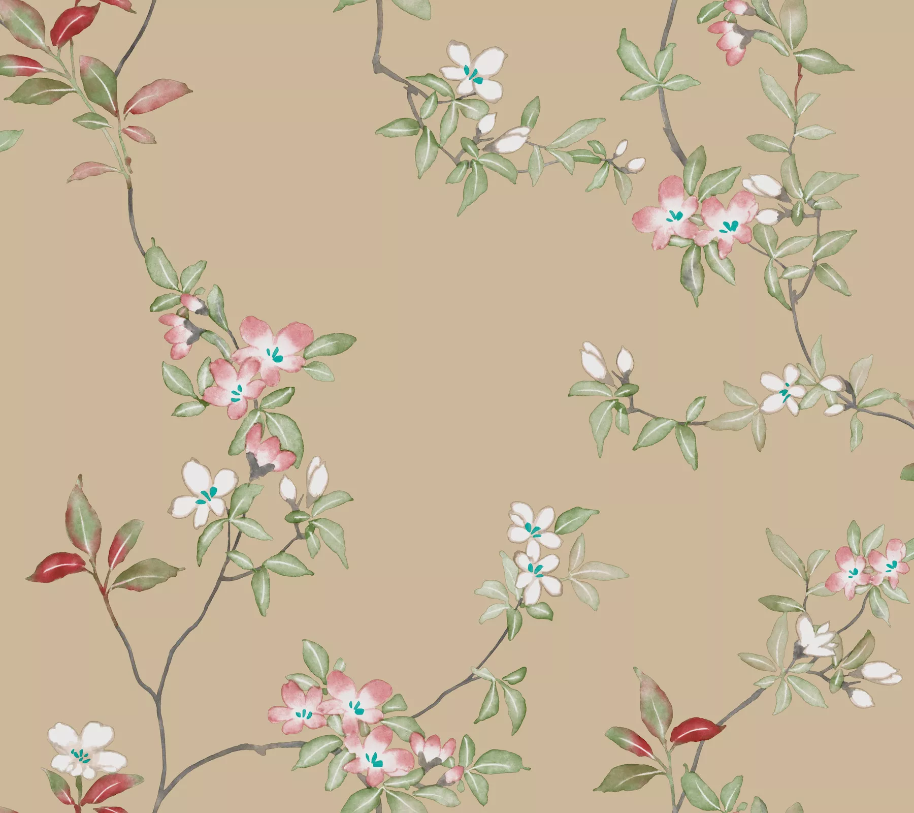 April Blossom Sand Wallpaper (Set of 2)