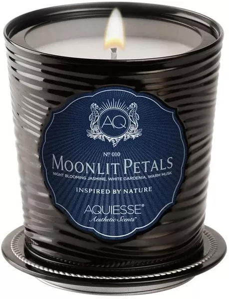 Aquiesse Moonlit Petals Luxe Tin Candle