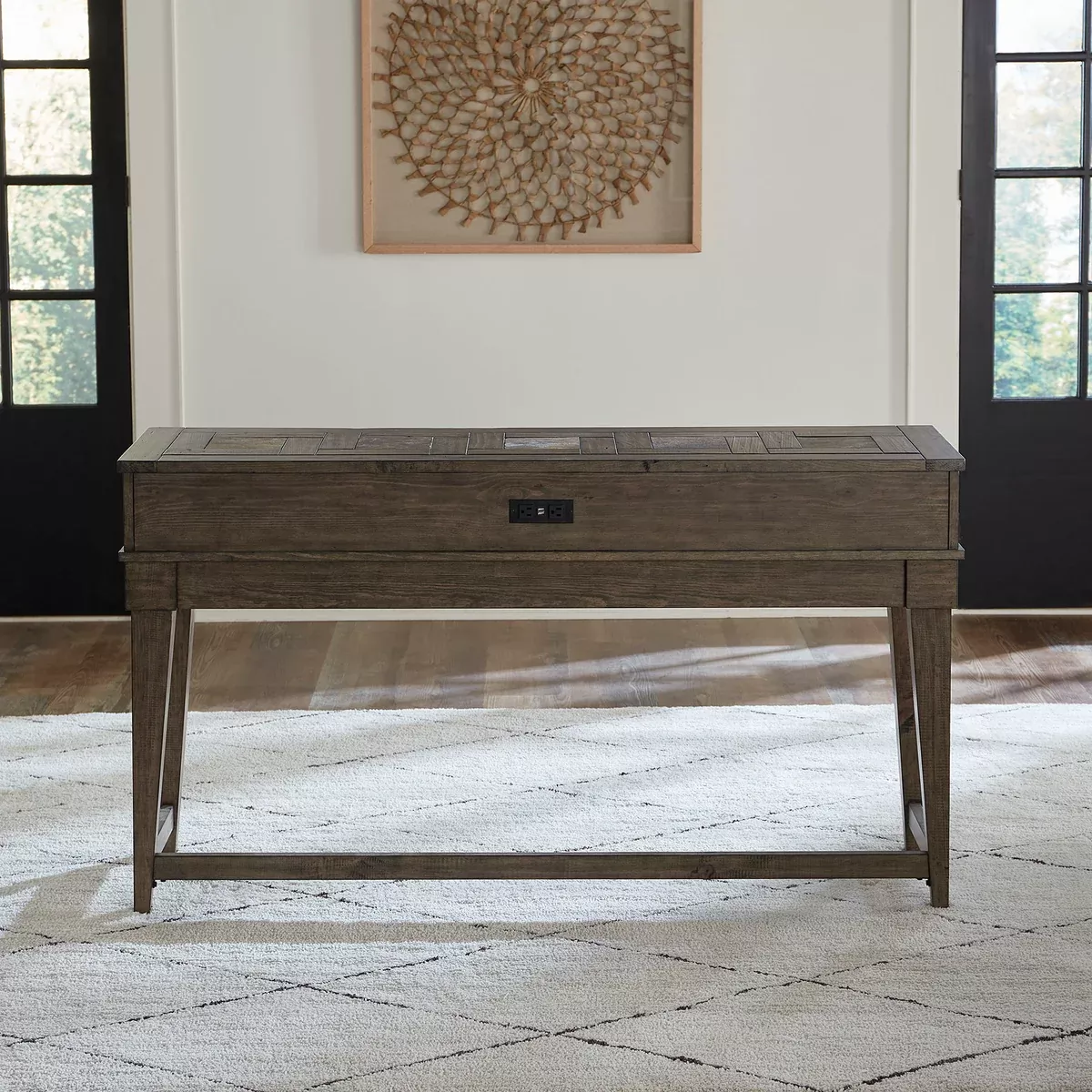 Arrowcreek - Console Bar Table - Weathered Stone