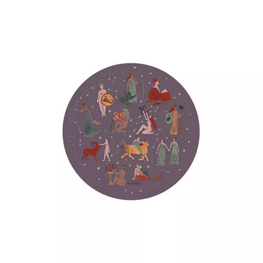 Astrological Ladies-Seedlings Coaster