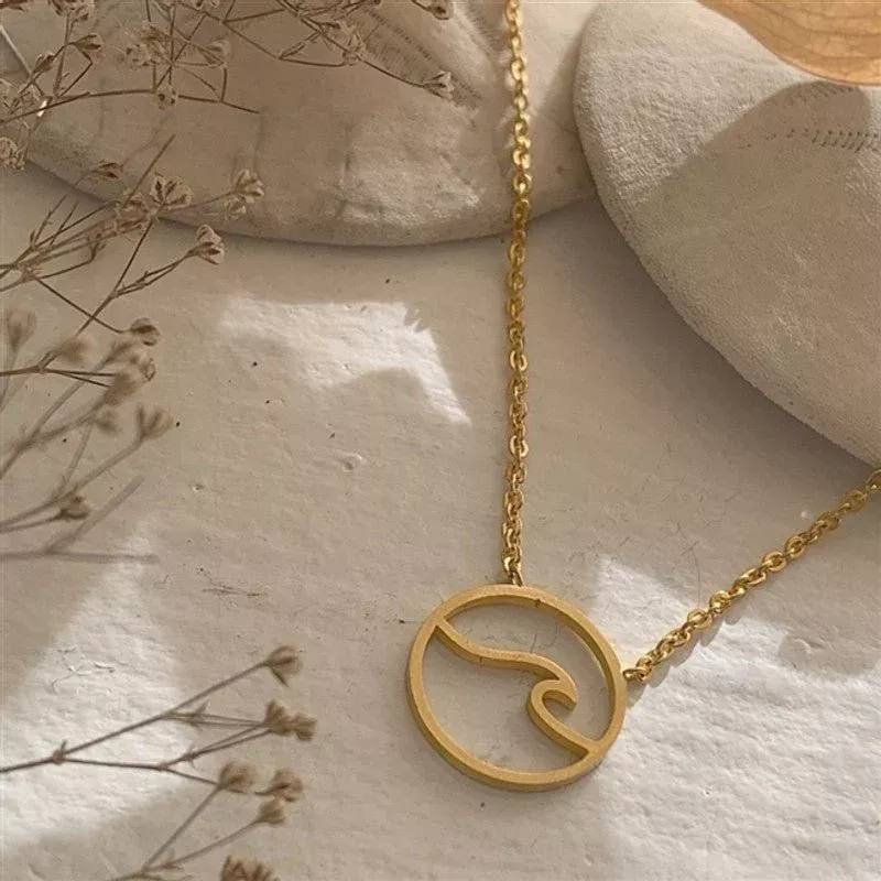 Baja Wave Pendant Necklace