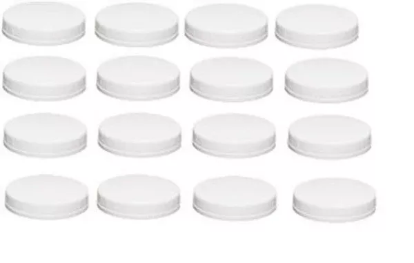 Ball Wide-mouth Plastic Storage Caps, 16-count