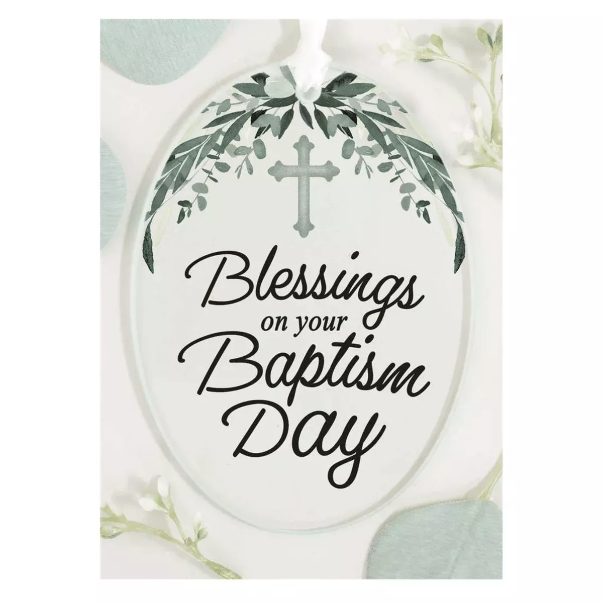 Baptism - Glass Wall Hanging