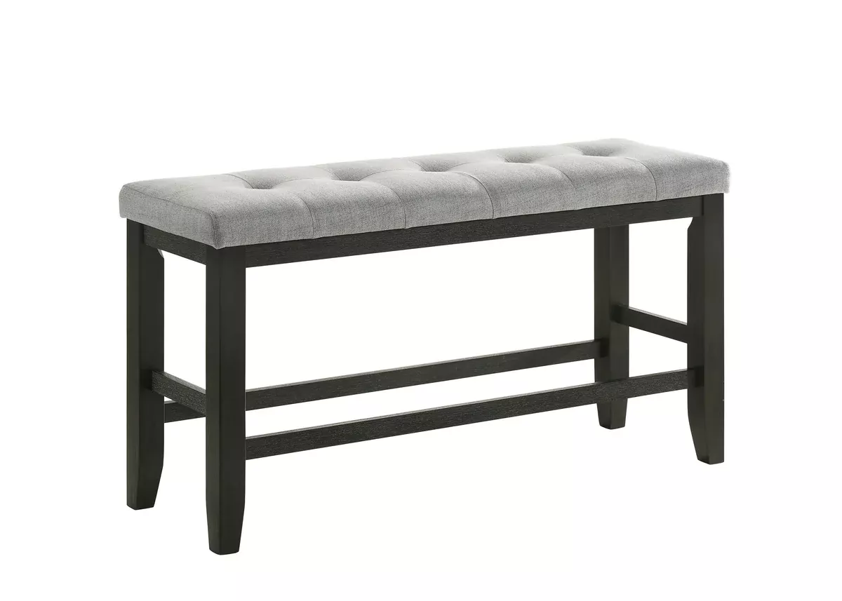 BARDSTOWN COUNTER BENCH - WHEAT AND CHARCOAL