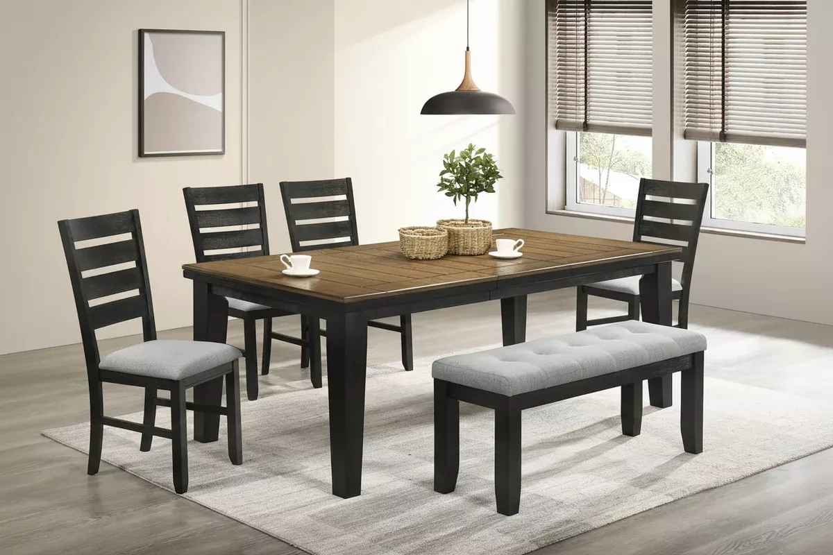 Bardstown Wheat Charcoal Dining Sets by Crown Mark