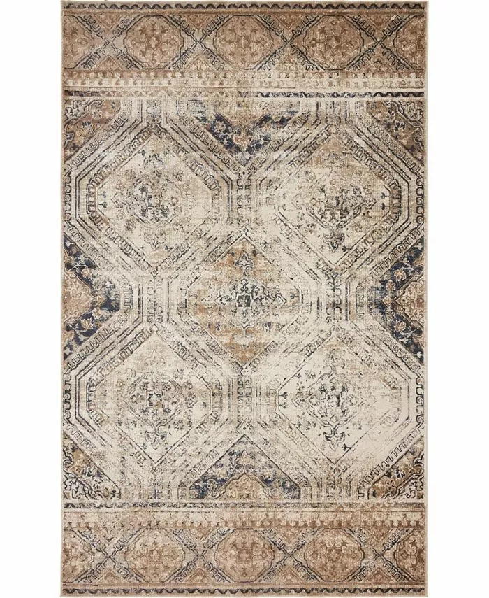 Bayshore Home Odette Ode5 Navy Blue 5′ X 8′ Area Rug
