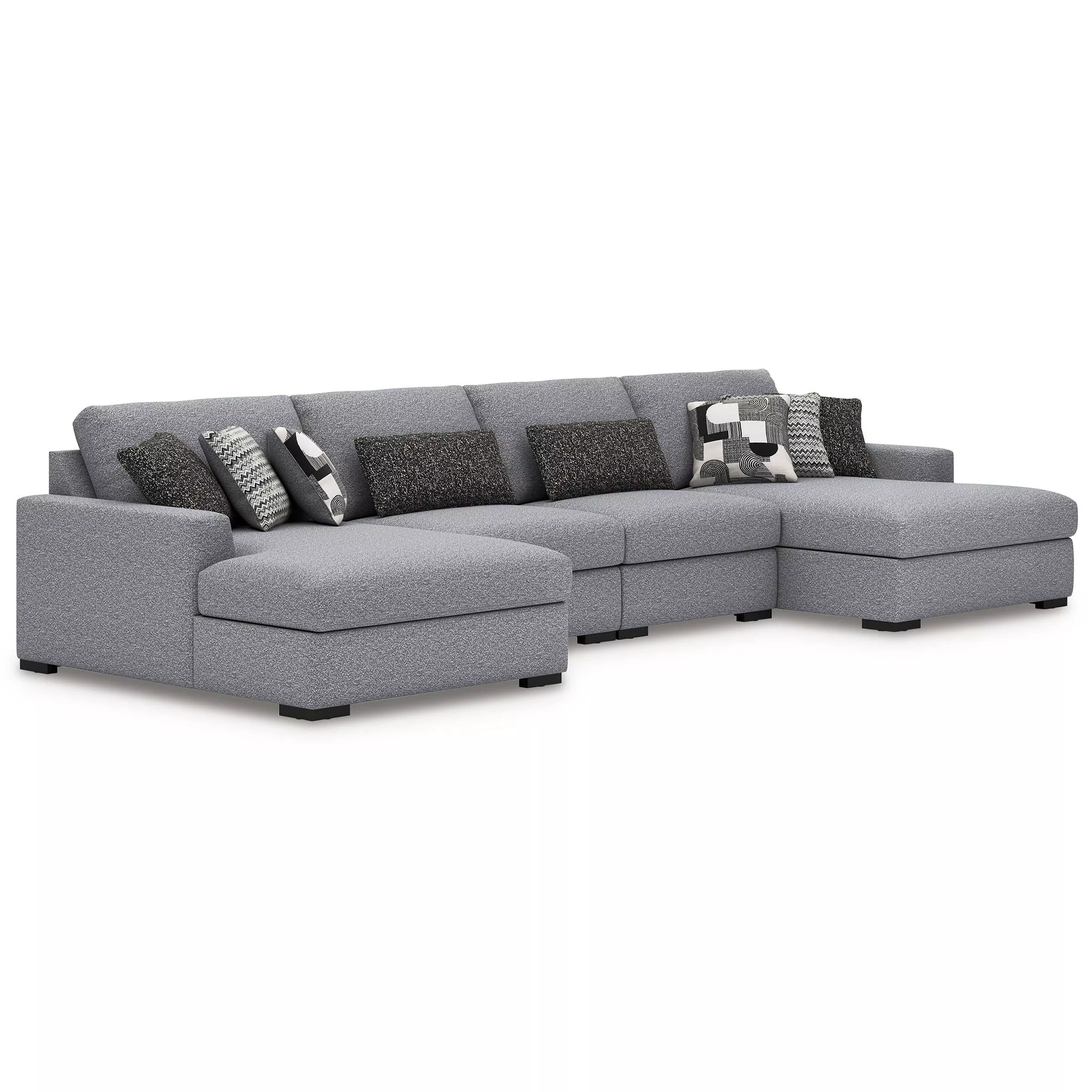 Benchcraft Bealton 61305S9 4 pc Sectional with Double Chaise