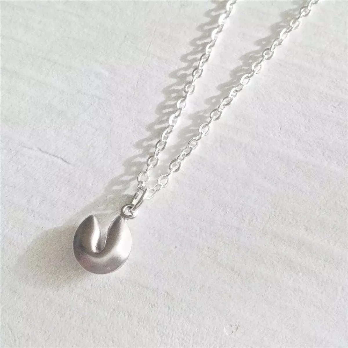 Benky Tiny Fortune Cookie Charm Necklace