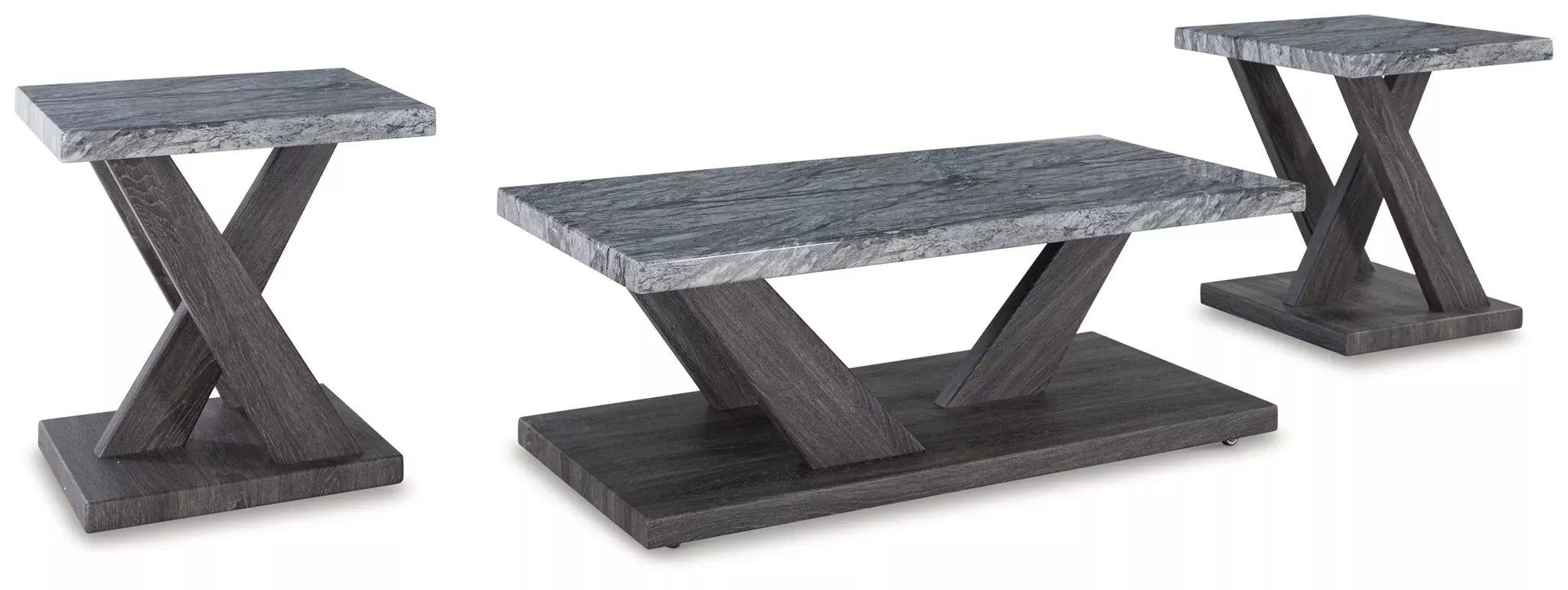 Bensonale - Occasional Table Set (Set of 3) - Brown / Gray