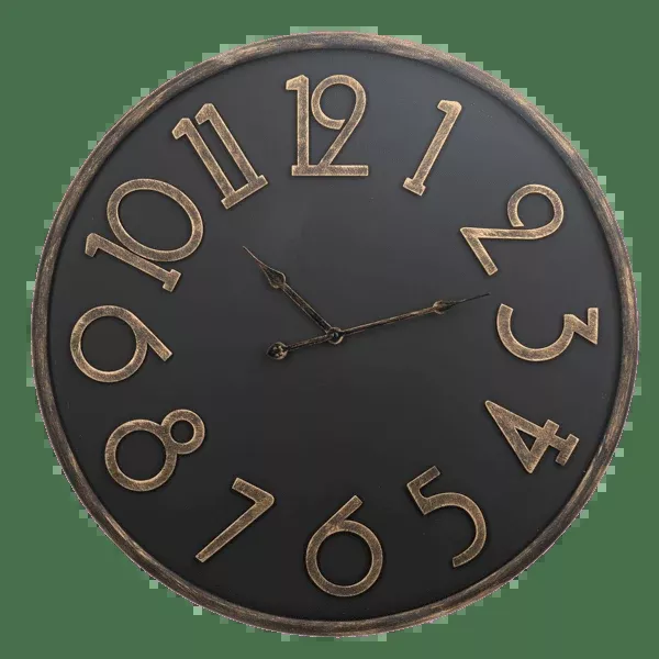 Black & Gold Wall Clock