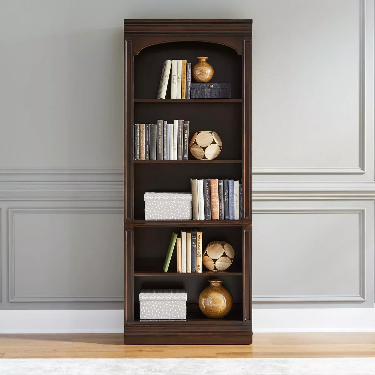 Brayton Manor - Jr Executive Open Bookcase - Cognac