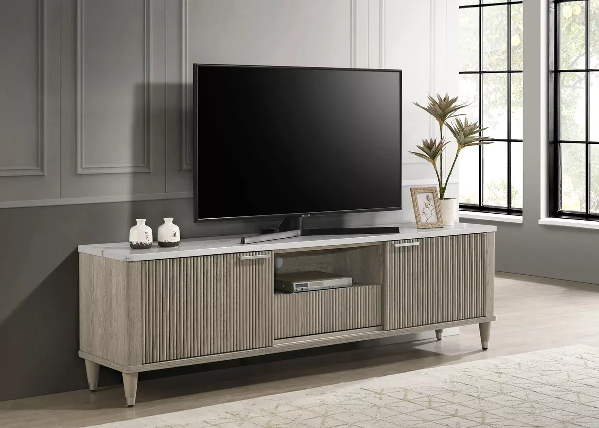 Britany Entertainment Console in Driftwood or Black