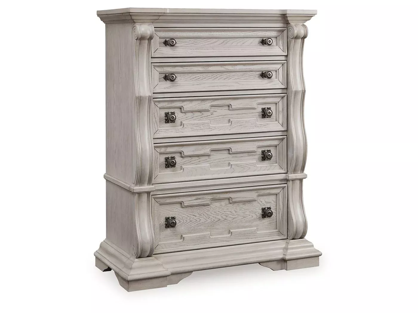 Bruchandi - Five Drawer Chest - Antique White
