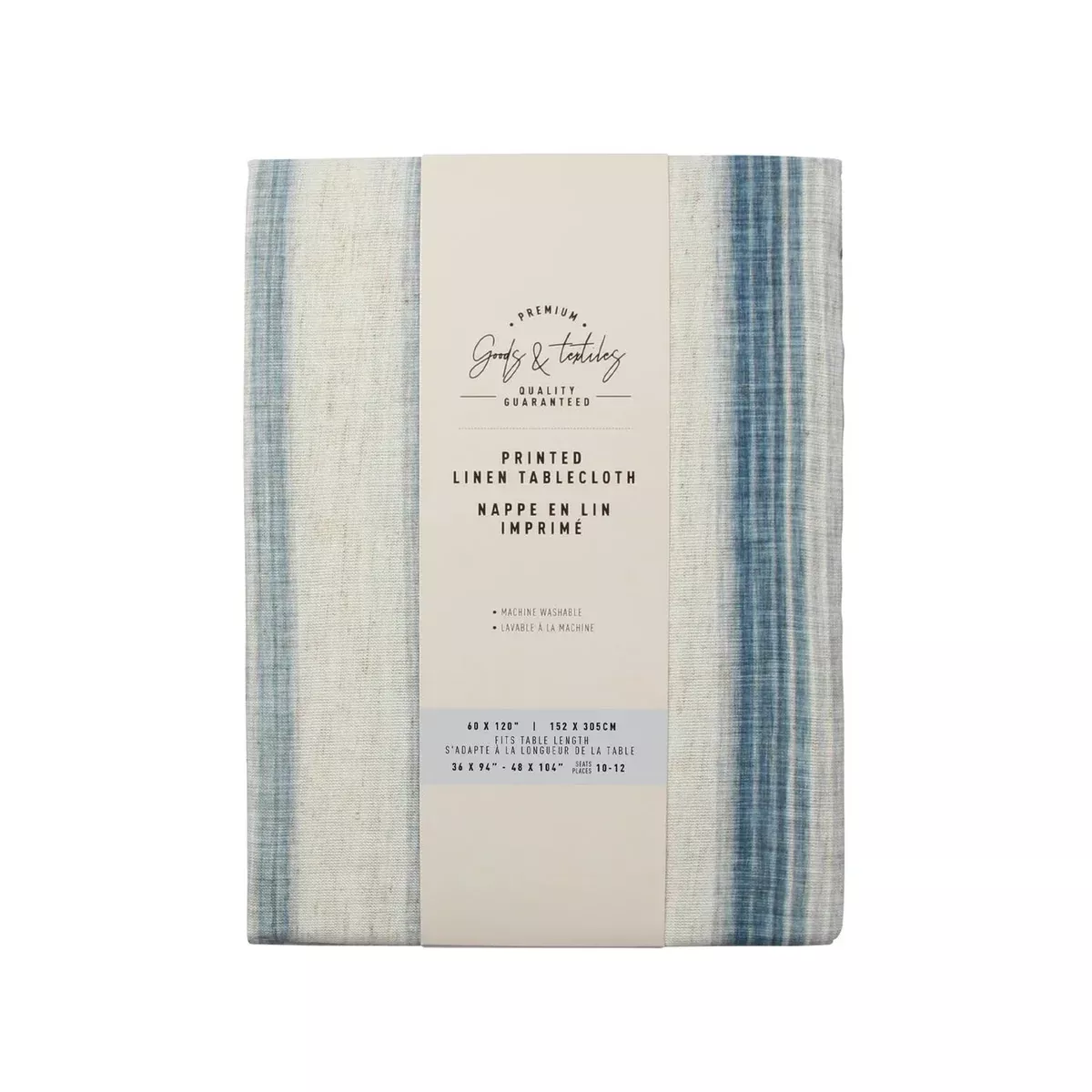 Brushed Stripe - Linen Blend Tablecloth