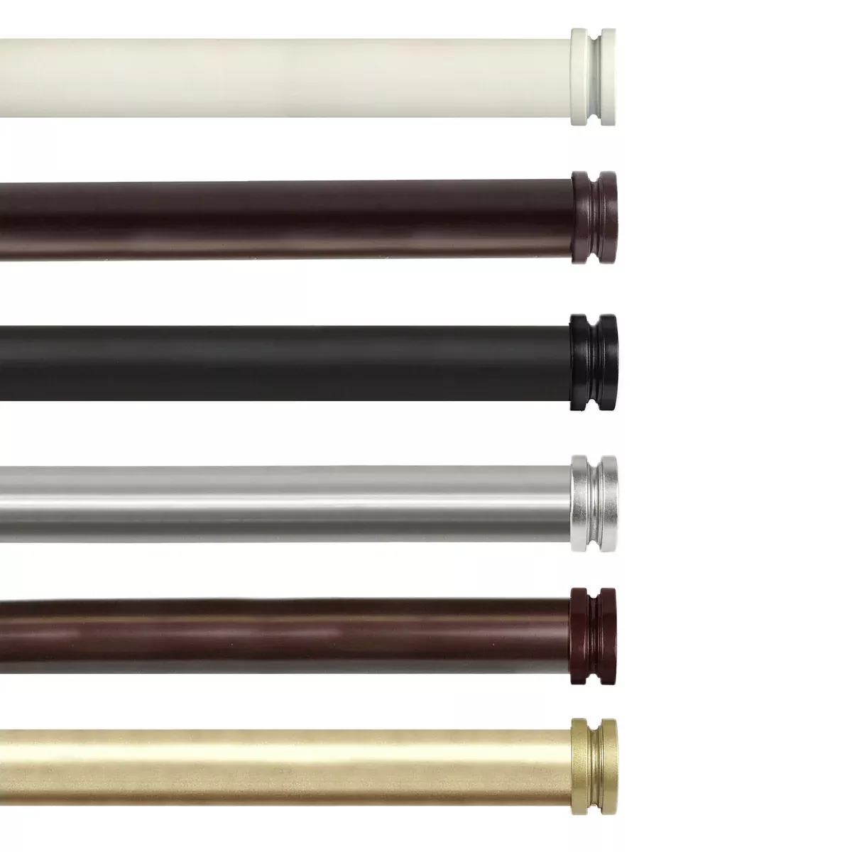 Bun 1" Single Curtain Rod