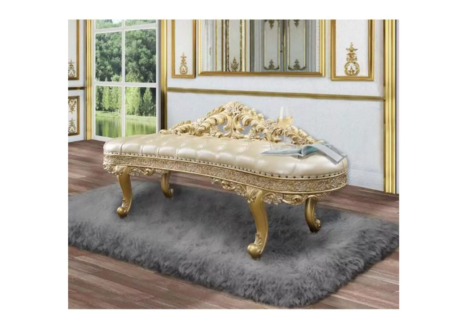 Cabriole Bench