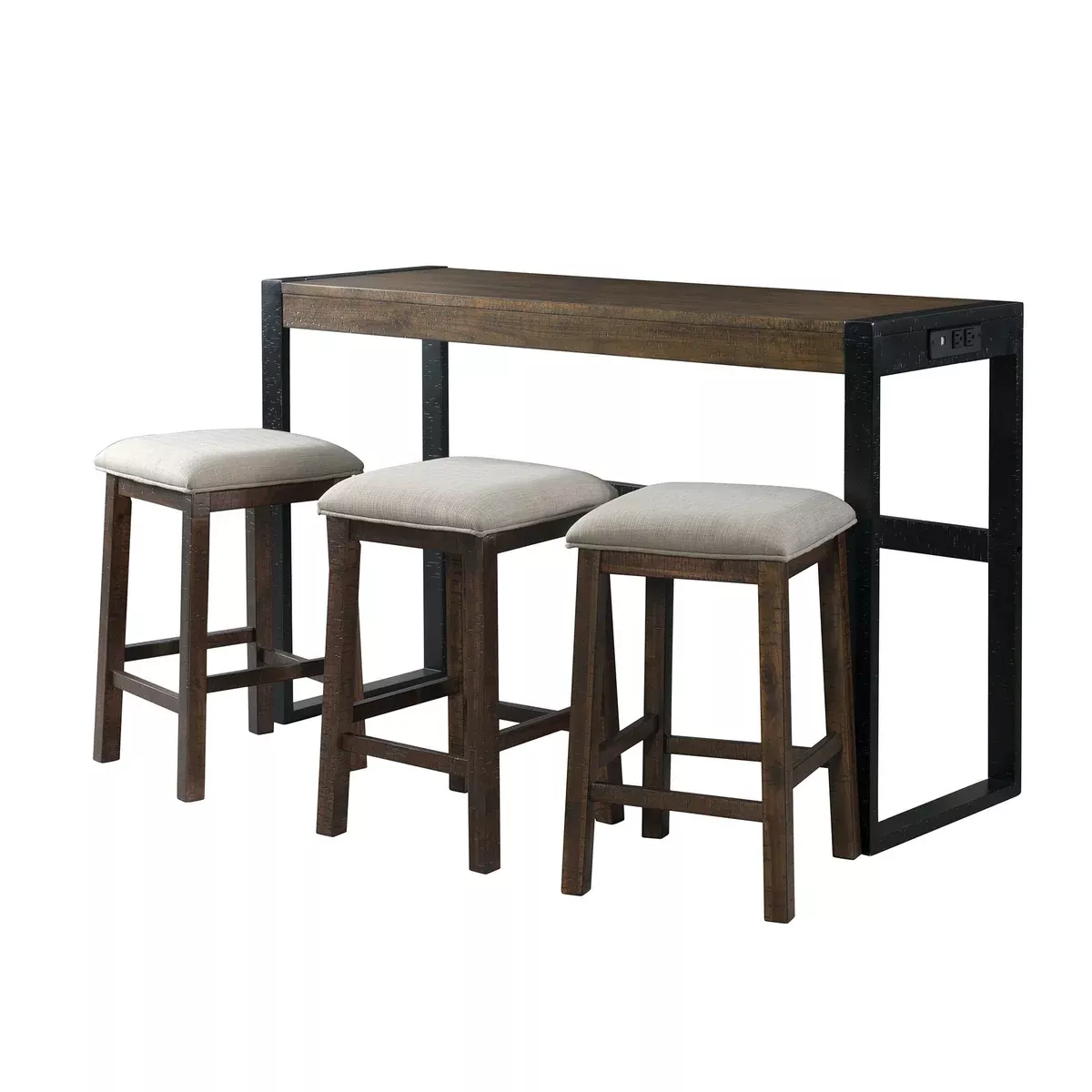 Caesar - Multipurpose Bar Table Set - Dark Brown