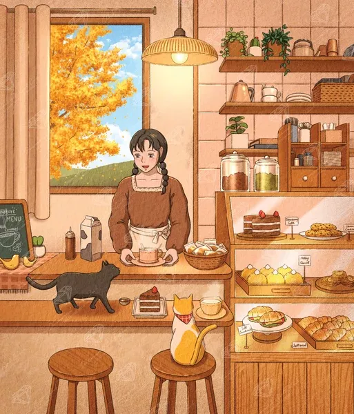 Café in the Autumn