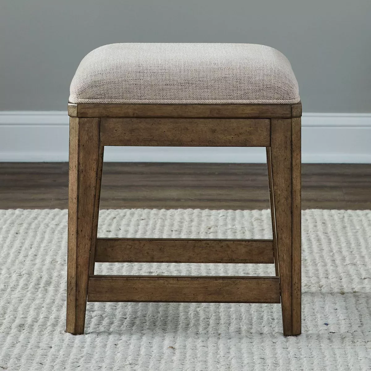 Carolina Park - Upholstered Console Stool - Amber Brown