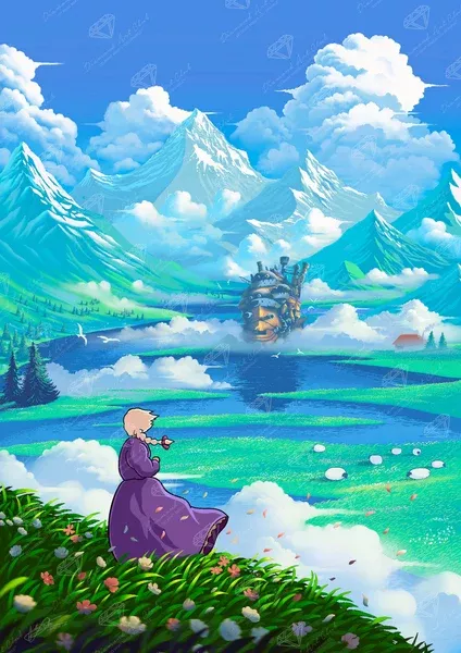 Castle and Mountains