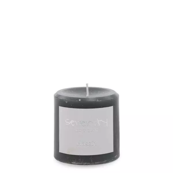 Charcoal Pillar Candle
